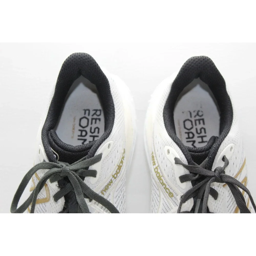 New Balance Fresh Foam X 860 v12 White Gold Running Shoes Womens 9.5 Mens 8